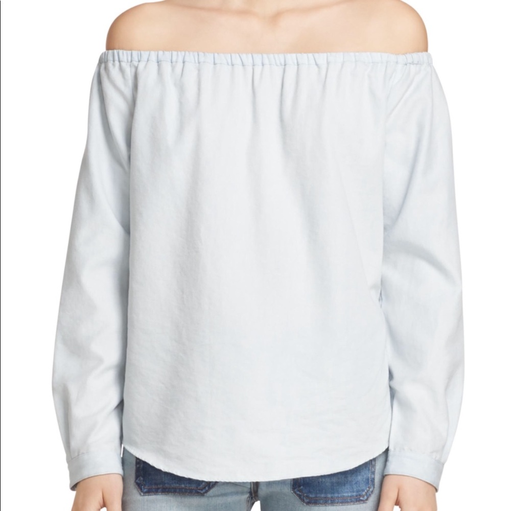 Rag and bone off shoulder top